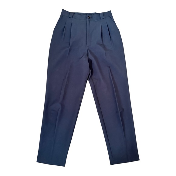 VTG Fundamental Things Blue Straight Leg Pleated Career Dress Pants Wome… - Picture 1 of 8